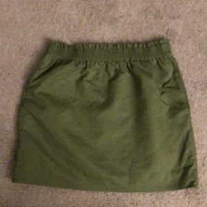 Jcrew factory green “sidewalk” skirt